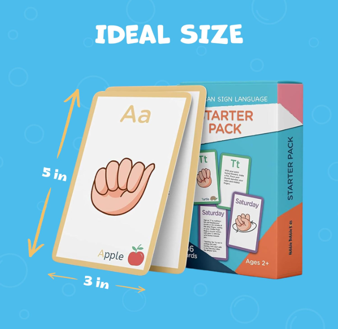 ASL Alphabet Starter Flashcards