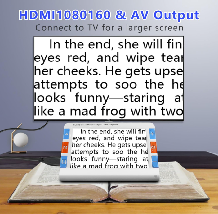 Digital 7-inch Portable Video Magnifier