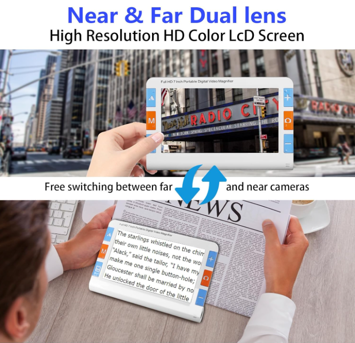 Digital 7-inch Portable Video Magnifier