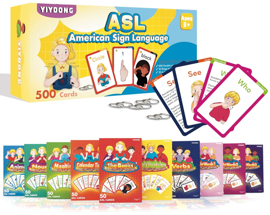 Laminated ASL Instructional Poster Series