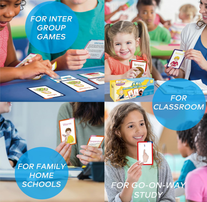 Laminated ASL Instructional Poster Series