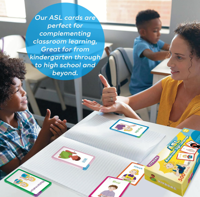 Laminated ASL Instructional Poster Series