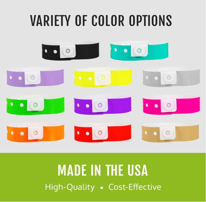 Silicone Communication Wristbands (3-Pack)