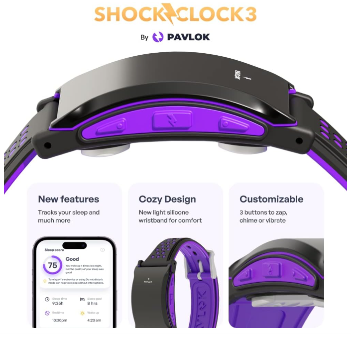 VibraLITE 12-Alarm Vibrating Watch